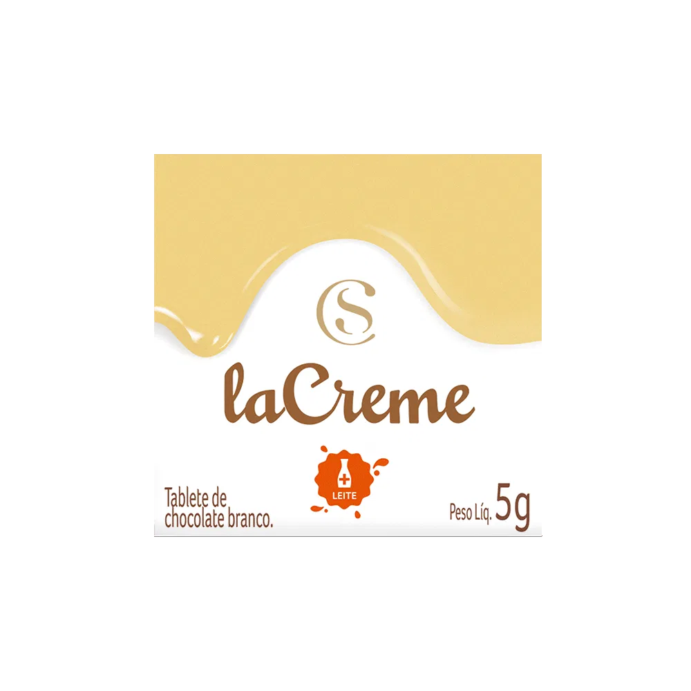 Tablete laCreme de Chocolate Branco 5g - foto 1