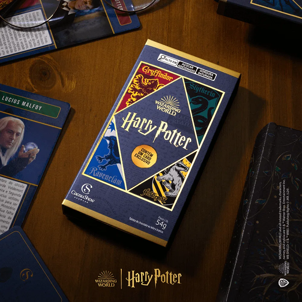 Tablete Harry Potter ao Leite e Branco 54g - foto 2