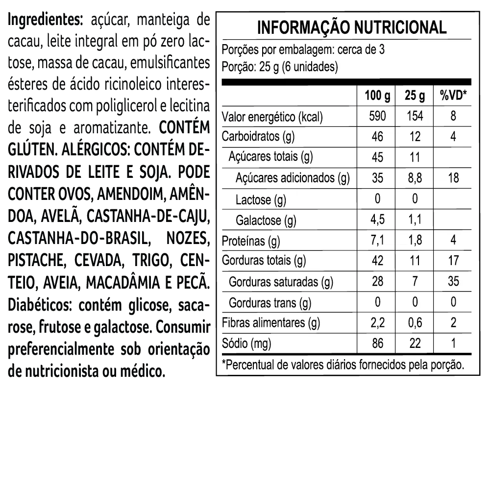 Tablete Miau Bless Zero Lactose ao Leite 70g - foto 4