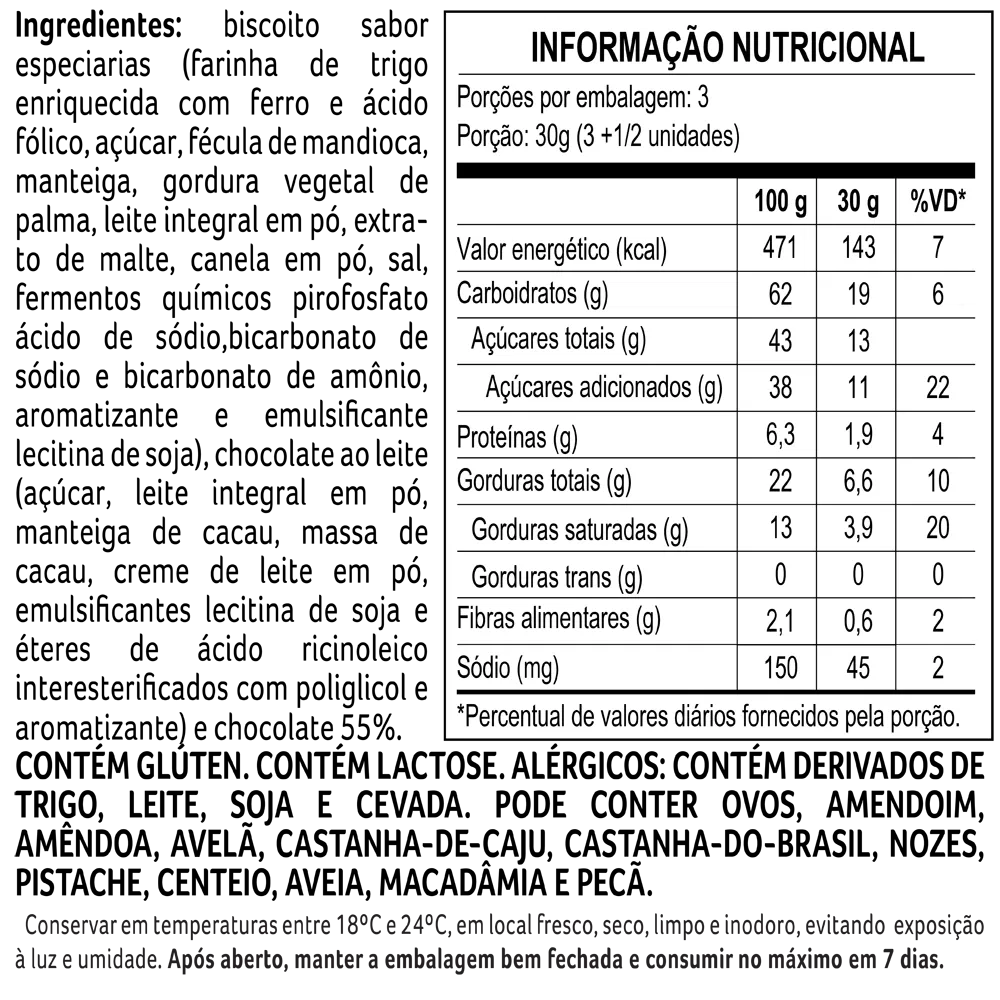 Biscoito Caramelizado ao Leite 50g - foto 2