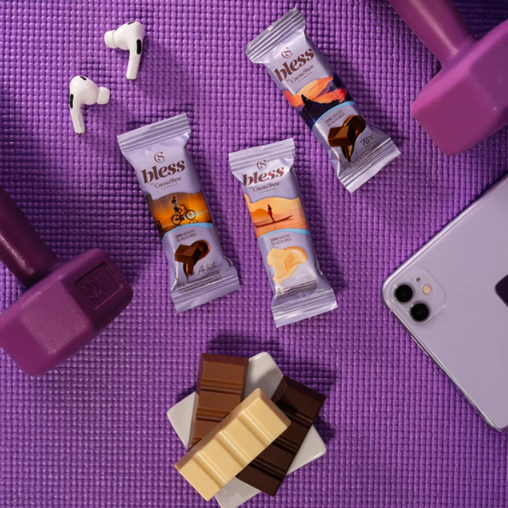 Tablete Bless Zero Adição de Açúcar de Chocolate 70% 20g - foto 2