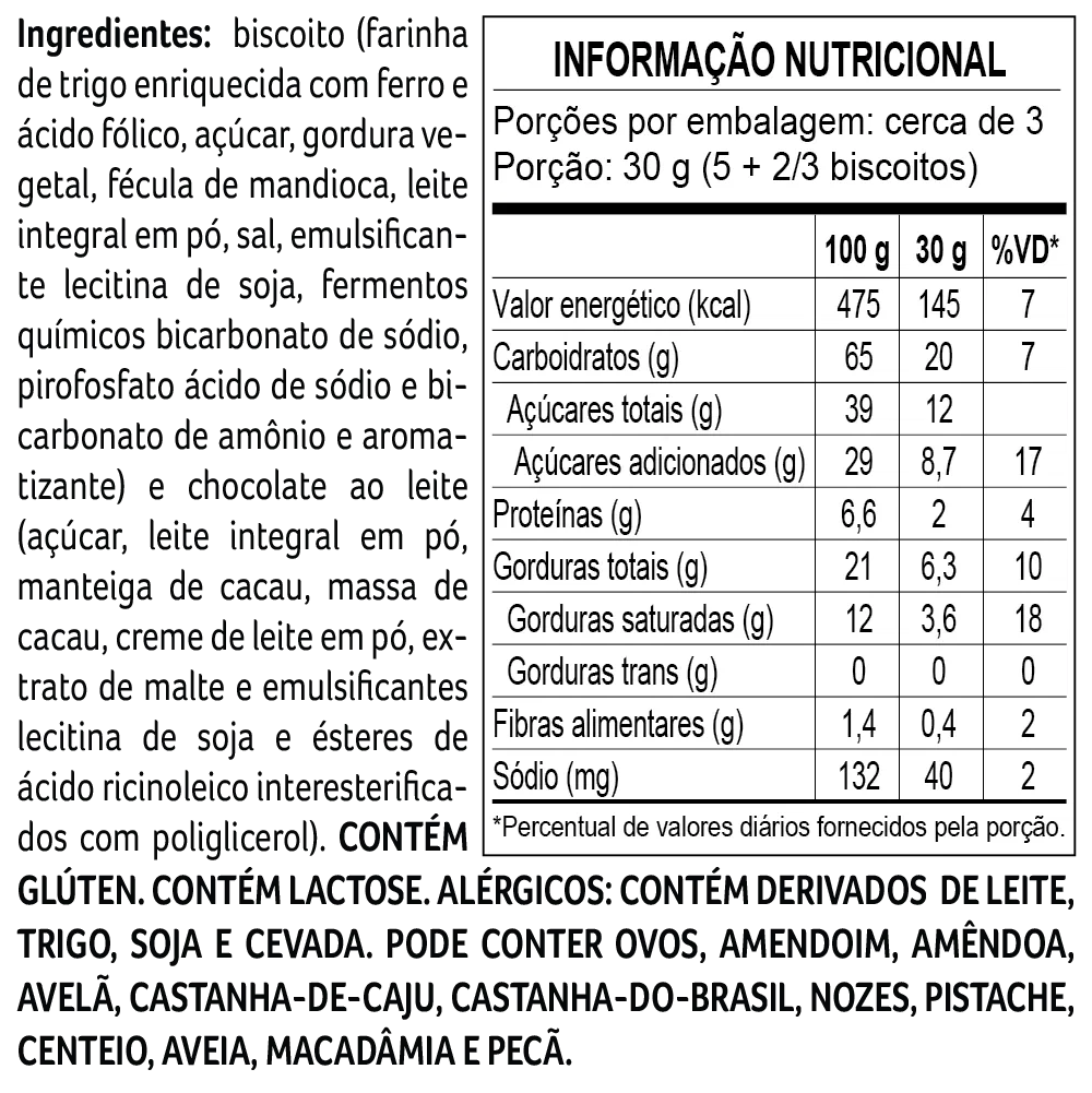 Biscoito Banhado ao Leite 85g - foto 2