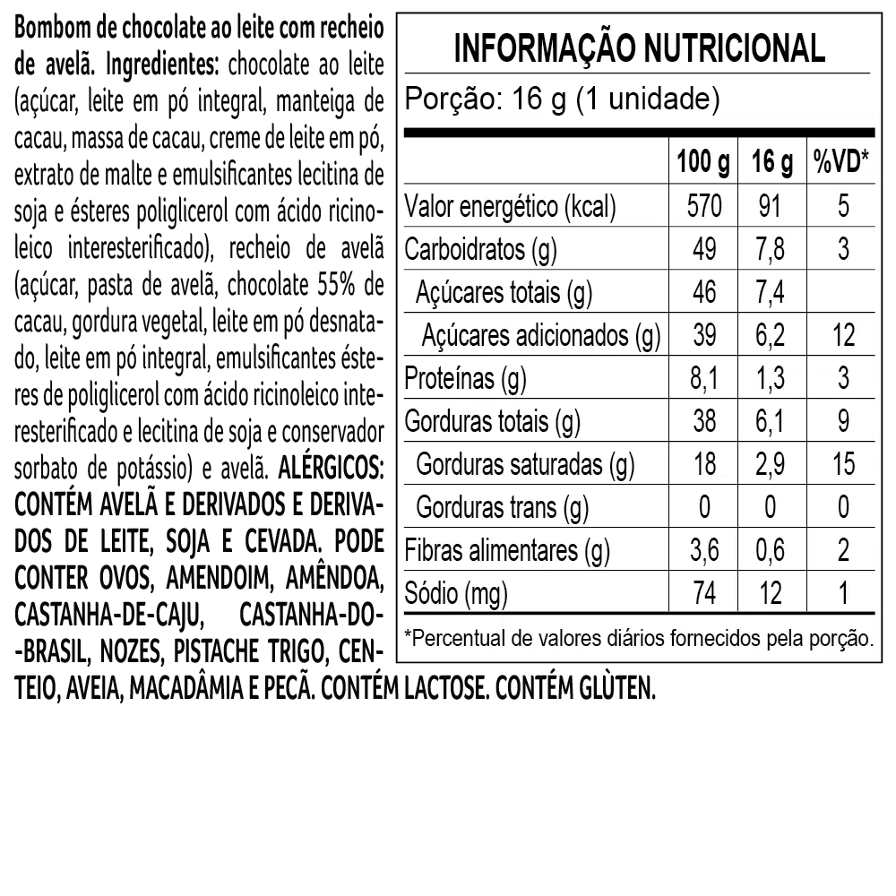 Caixa de Bombons Sortidos Cacau Show M 160g - foto 2