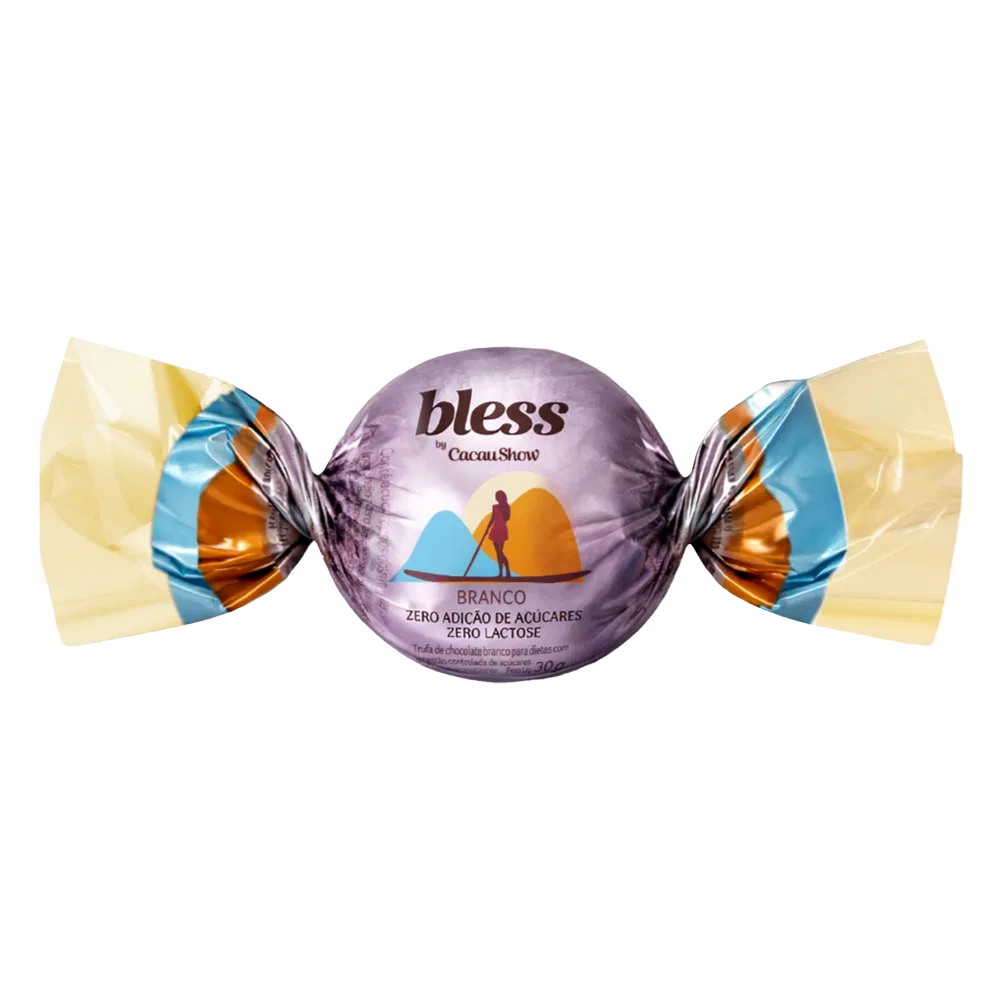 Trufa Bless Zero Açúcar e Zero Lactose de Chocolate Branco 30g - foto 1