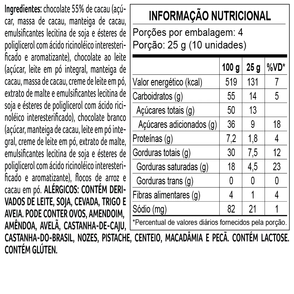 Drageado Bytes Bélgica 3 Chocolates 100g - foto 3