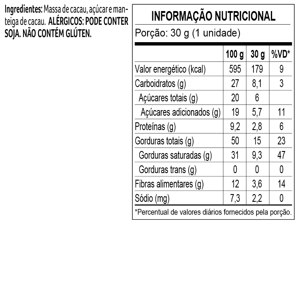 Caixa de Tabletes Intensos Bendito Cacao 90g - foto 2