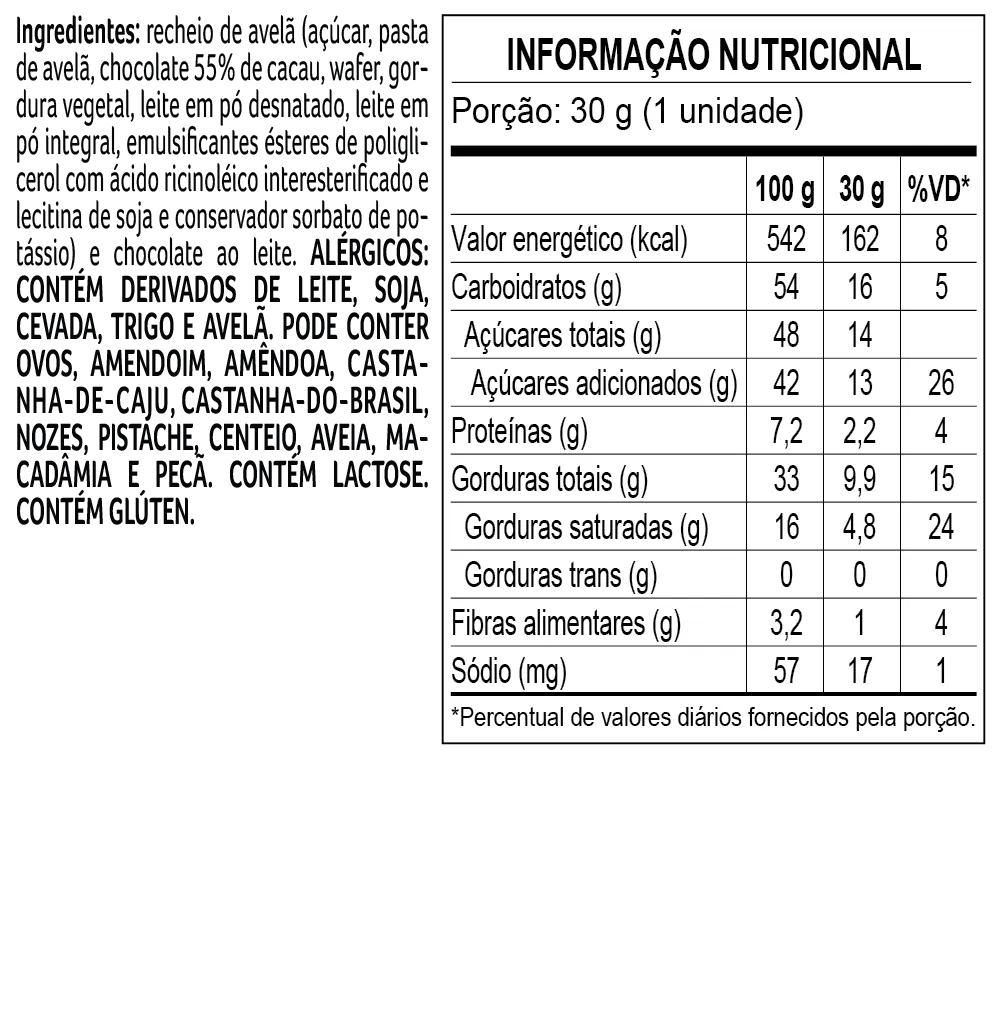 Trufa Artesanal Mil-Folhas Avelã - foto 2